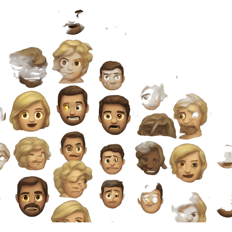 три красных сердечка  emoji