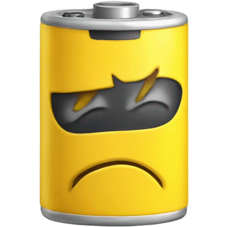 Yellow exhausted battery  emoji