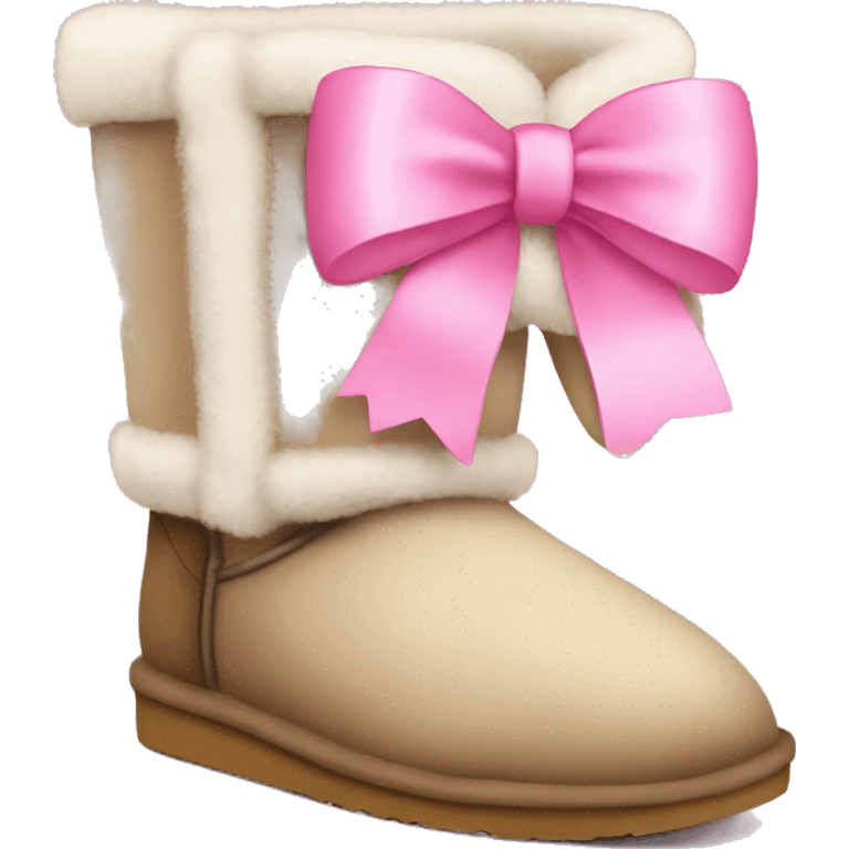 cute Uggs with pink bows  emoji