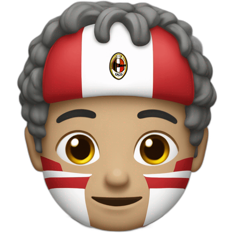 Milan stemma squadra calcio emoji