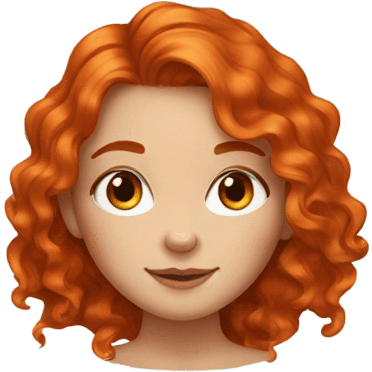 Ginger girl emoji