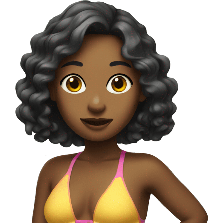 The girl in a swimsuit emoji