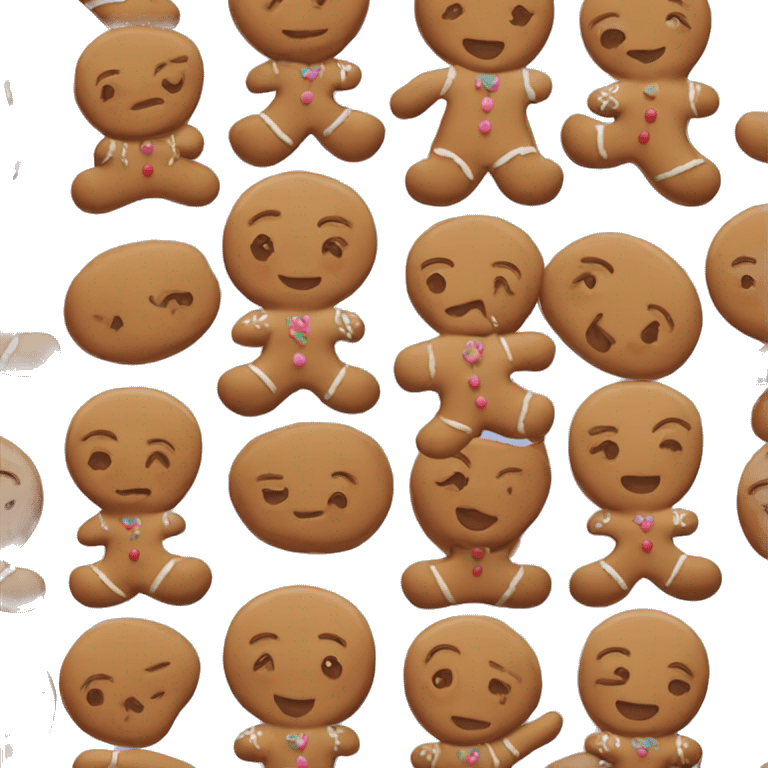 cute girl gingerbread cookie emoji