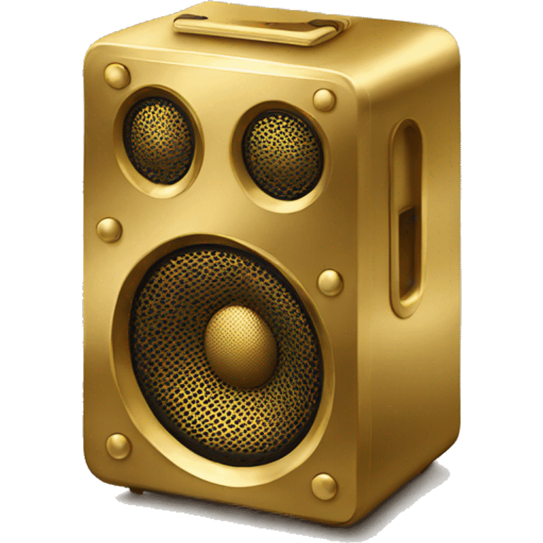 Gold Speaker Em emoji