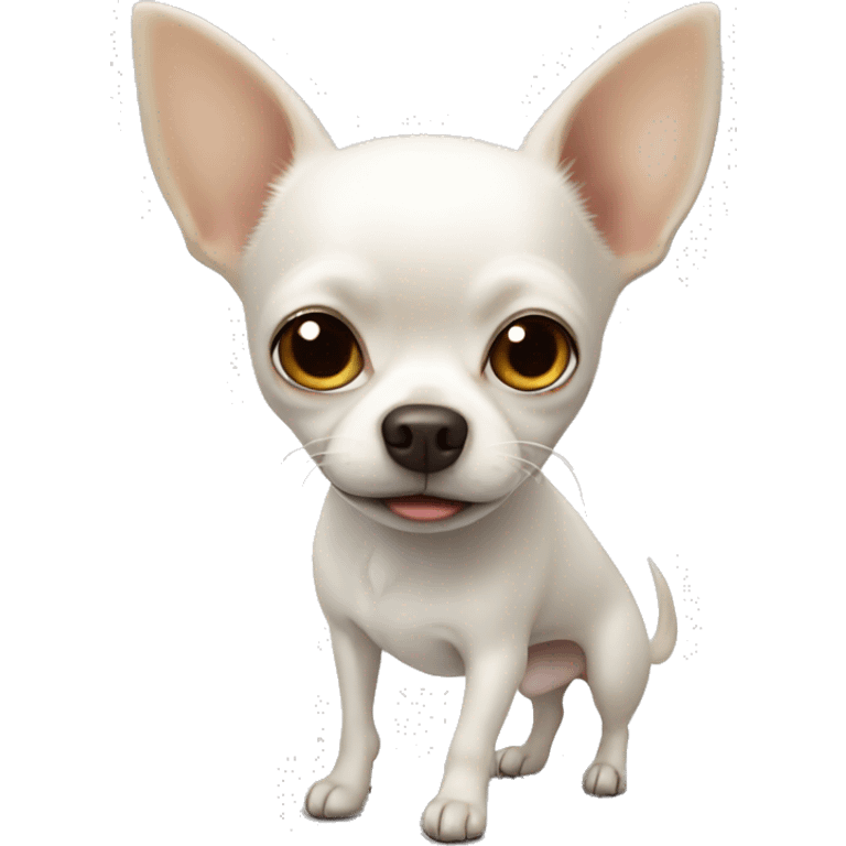 white chihuahua  emoji