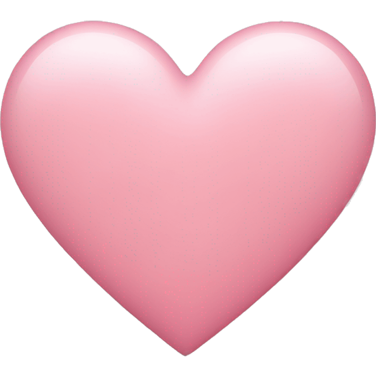 Soft pink heart emoji