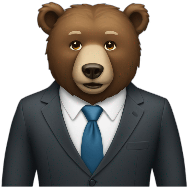 bear in suit emoji