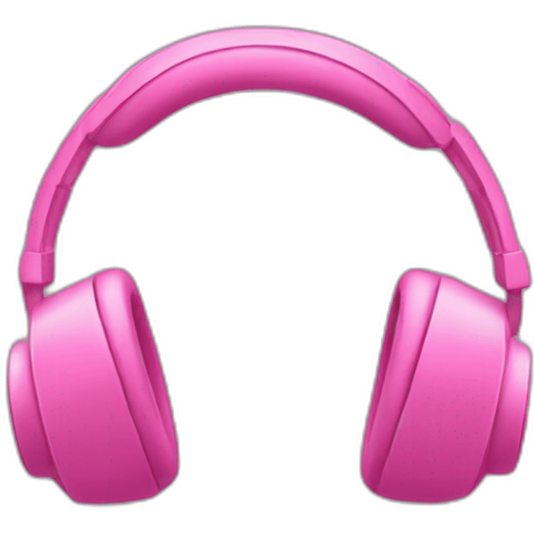 Pink headphone  emoji