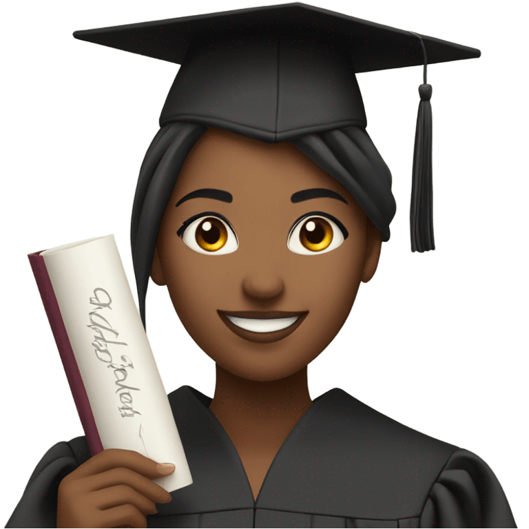 Graduation girl emoji