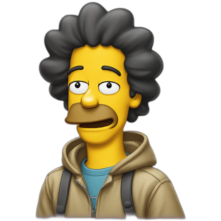 the simpsons teenager  emoji