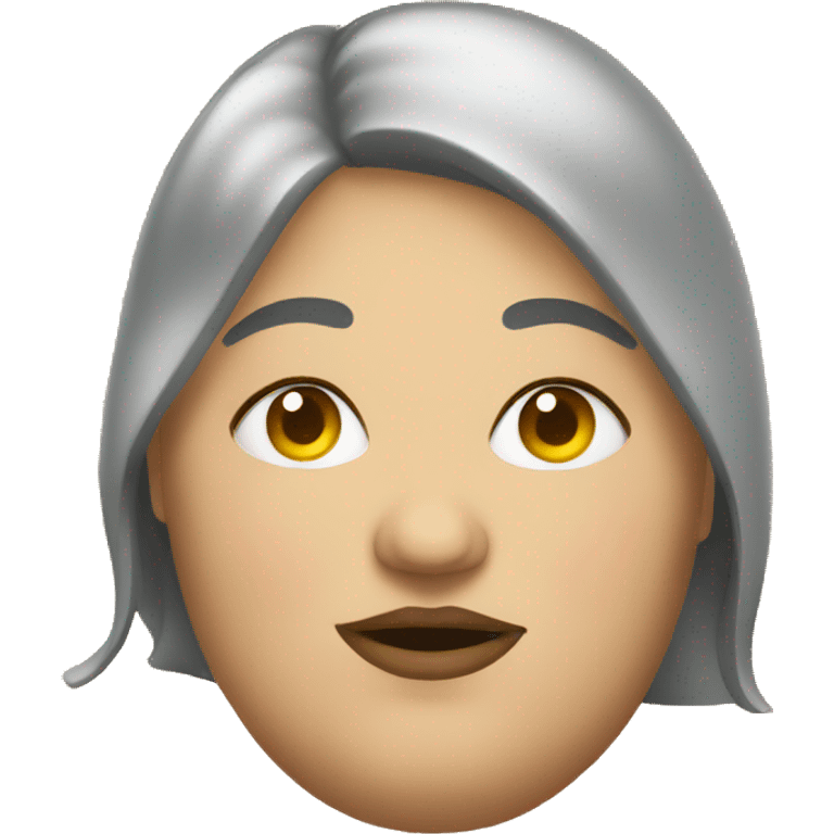 A fat lady emoji