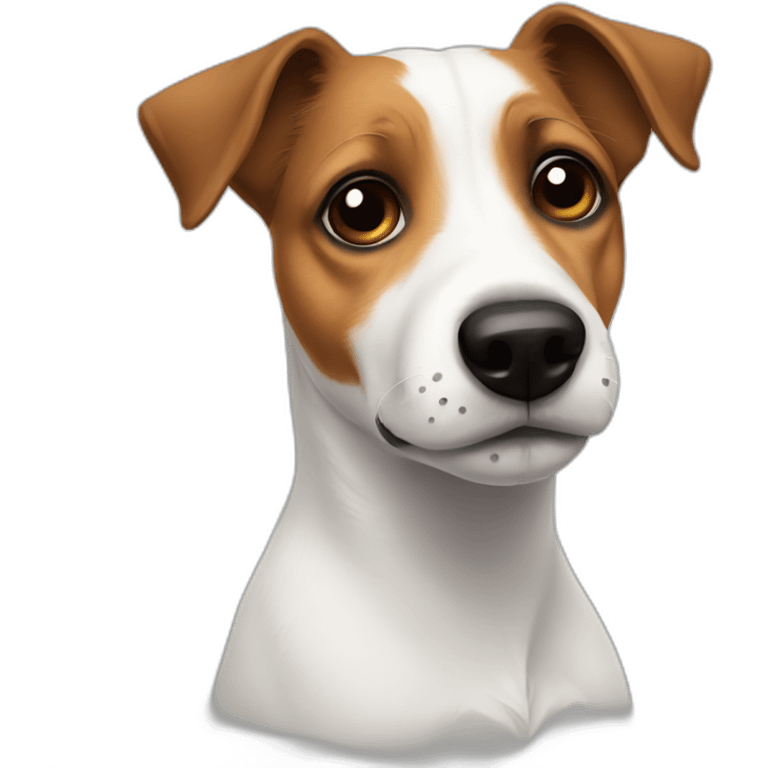 Sad jack russell emoji