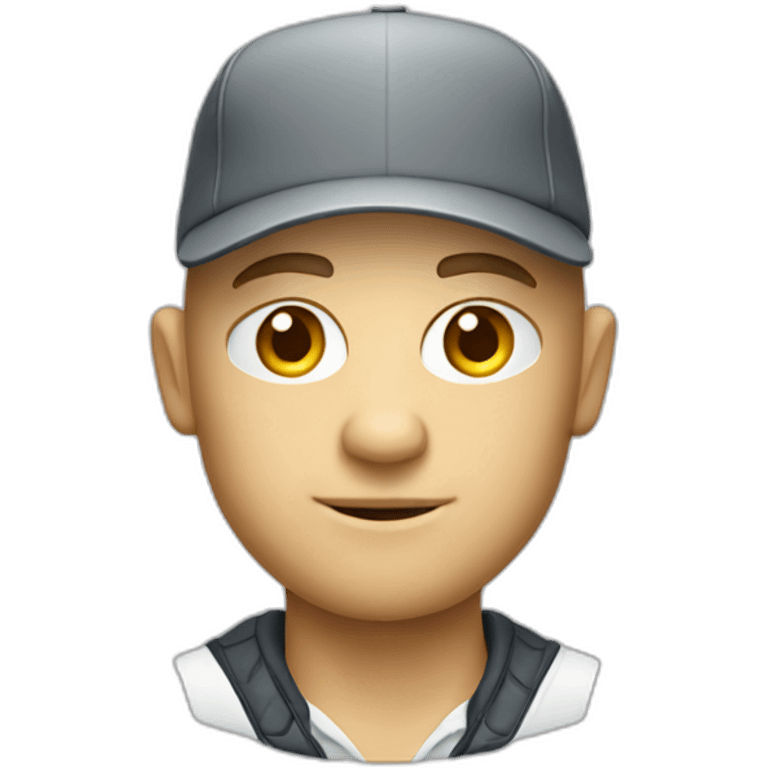 white man developer bald with golf hat emoji