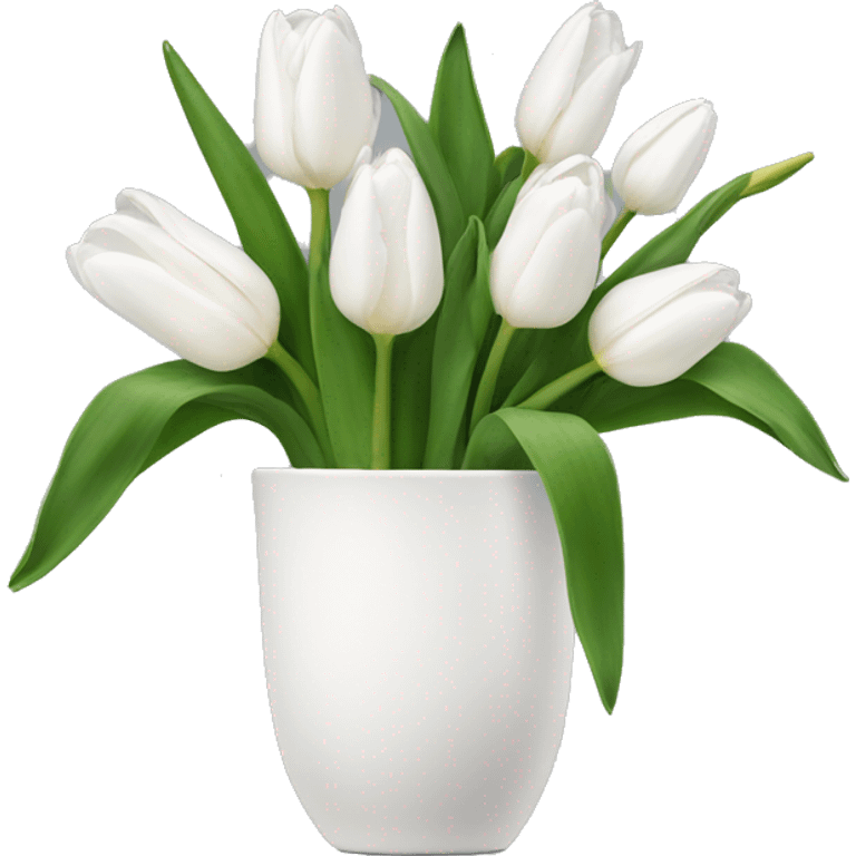 tulipes blanches  emoji