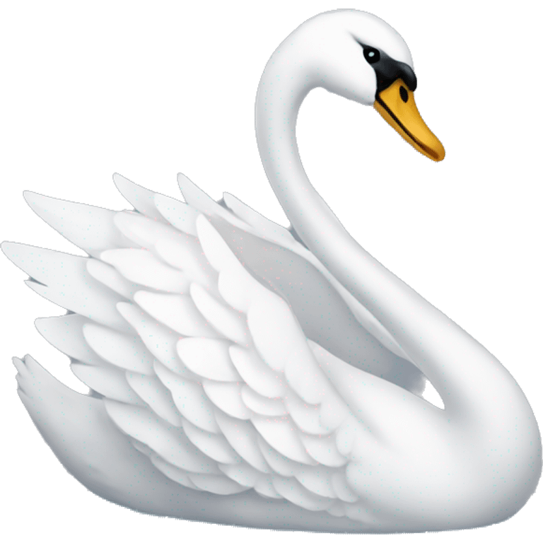 swan with bow emoji