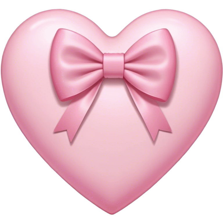 pink heart with light pink bow emoji