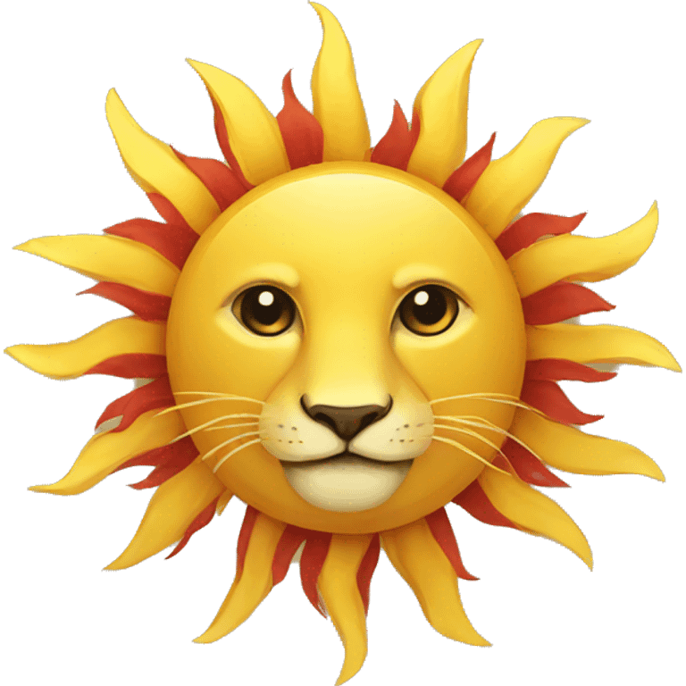 Sun lion flag emoji