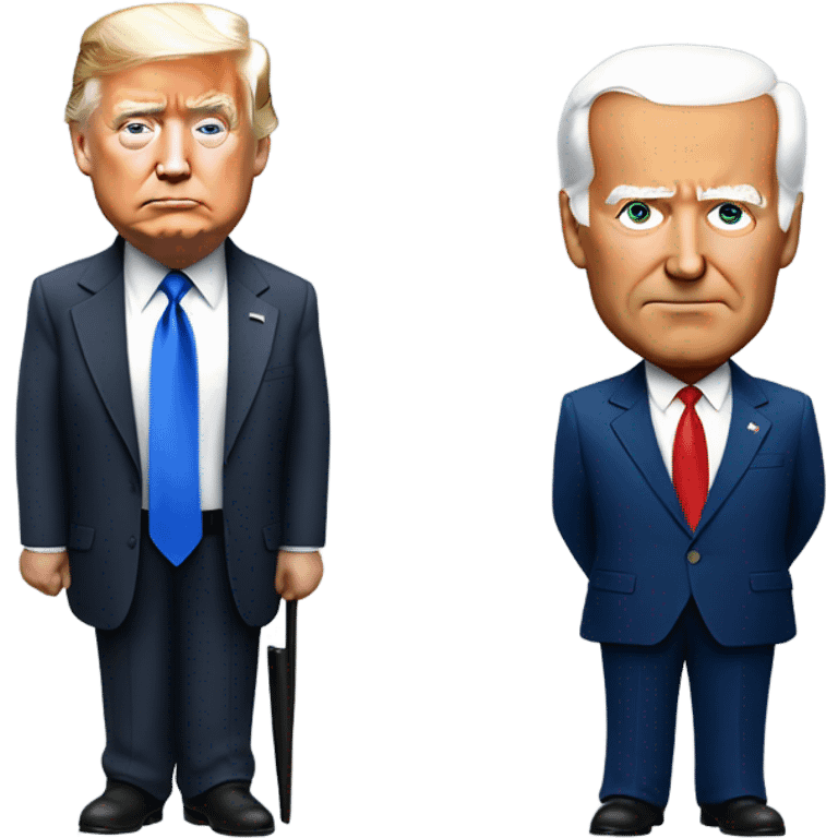 Trump and Biden emoji