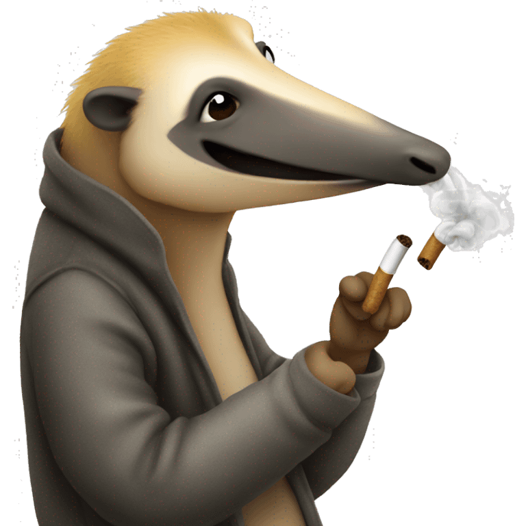 Anteater smoking  emoji