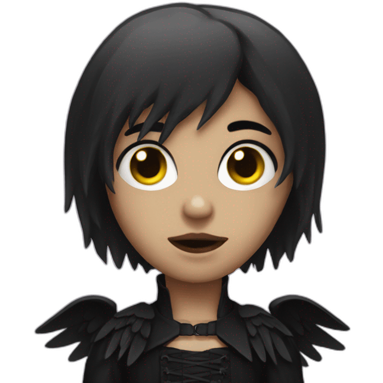 Dark Gothic Angel emoji