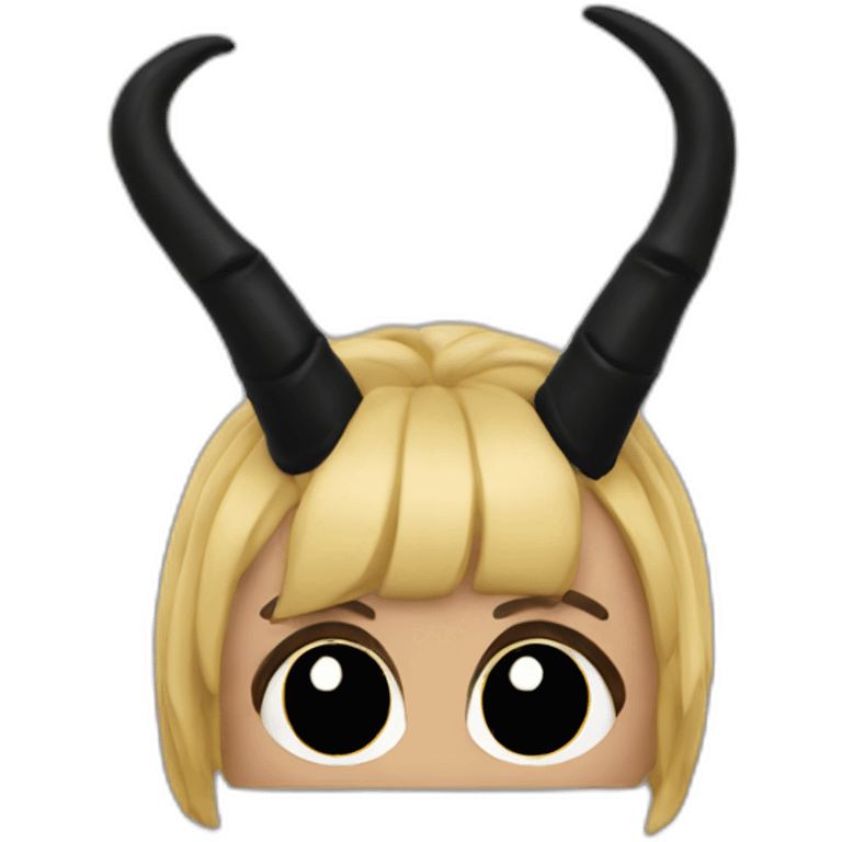 the horns with black nails emoji