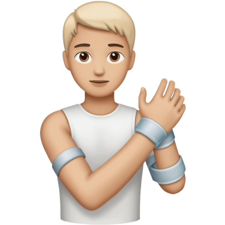 arm cast] emoji