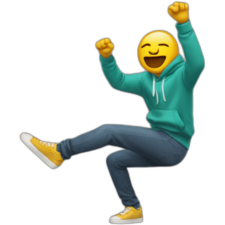 someone doing a dab whith his hand emoji