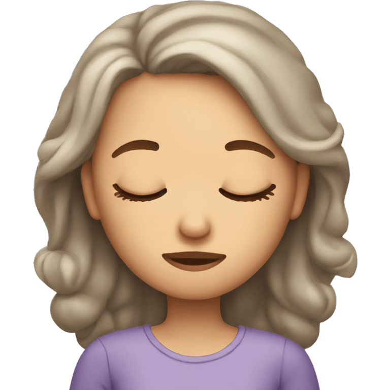 Sleeping girl  emoji