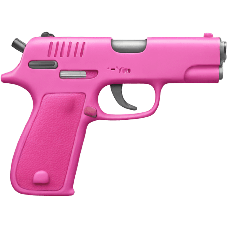 Pink gun emoji