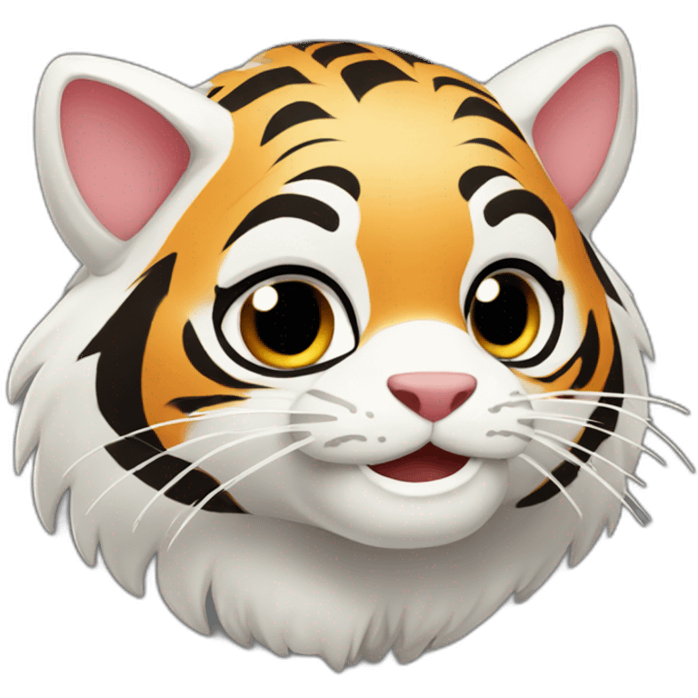 Tigre on rabit emoji