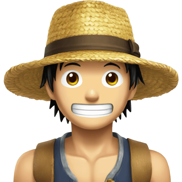 chapeau de paille de luffy emoji