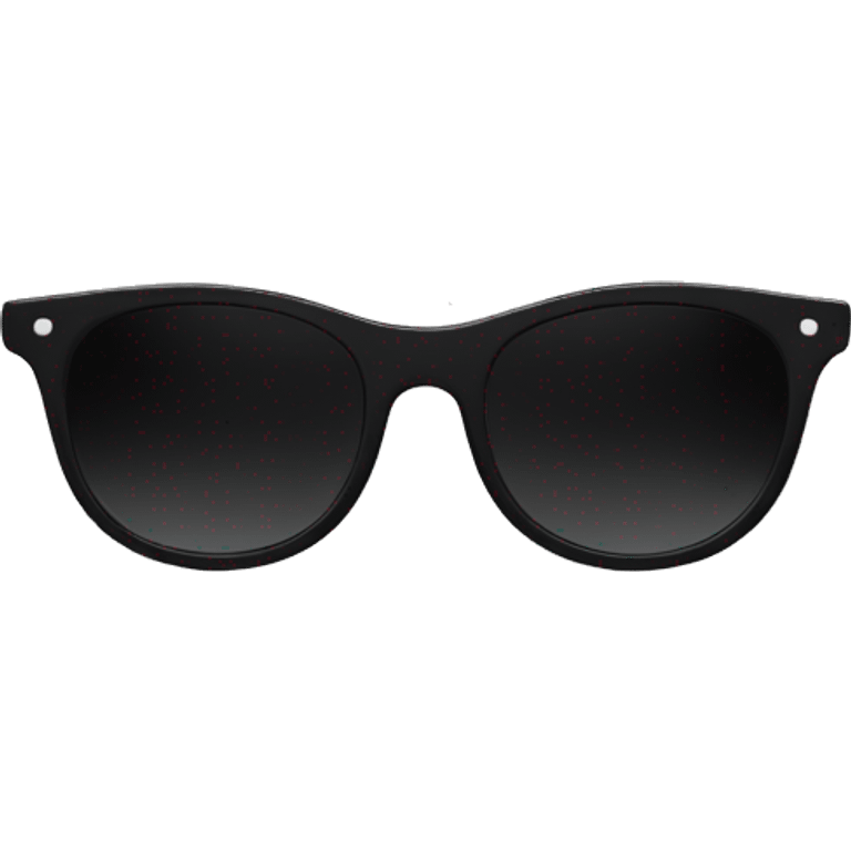 black skinny sunglasses no person emoji