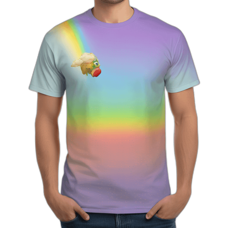 Rainbow t-shirts emoji