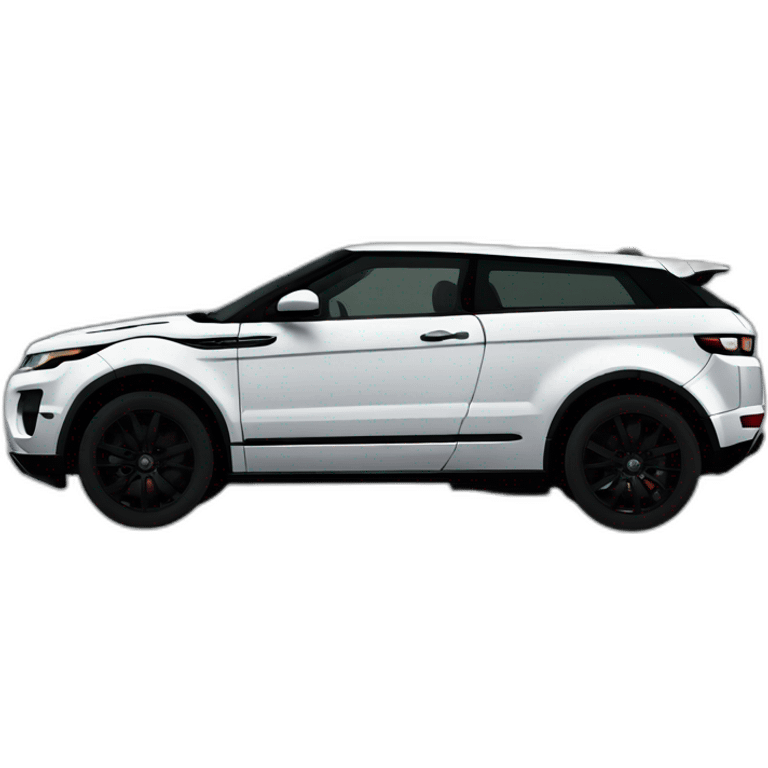 Black Range Rover Evoque emoji