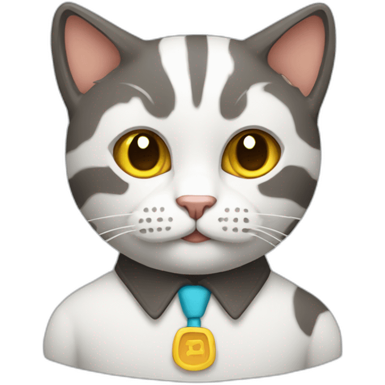 Working developer cat emoji