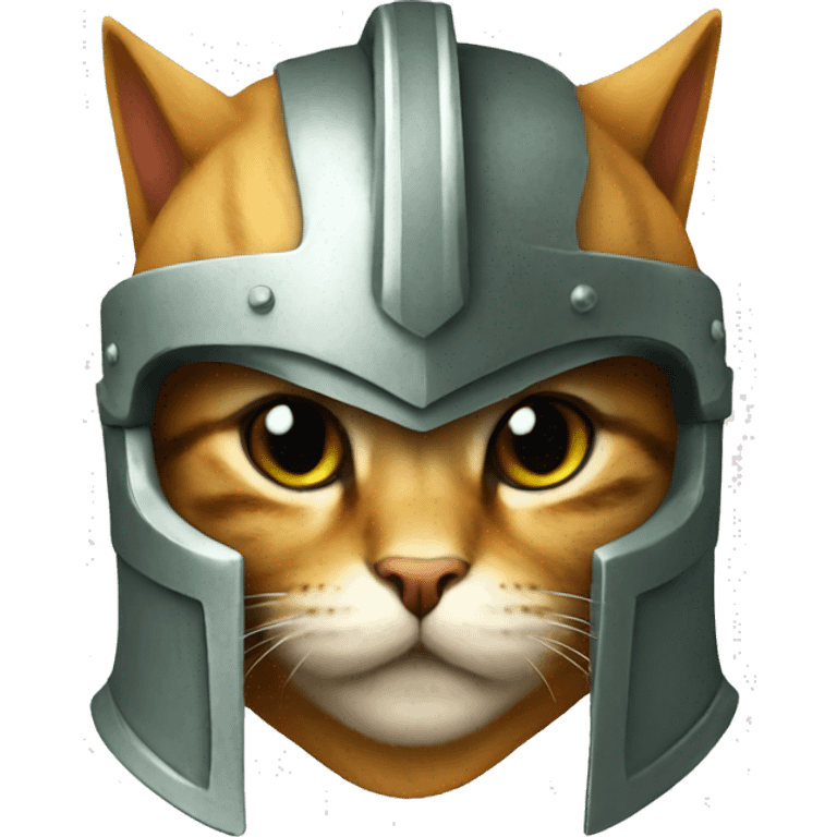 cat in spartan helmet emoji