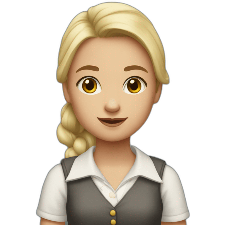 Calla Berney school girl emoji