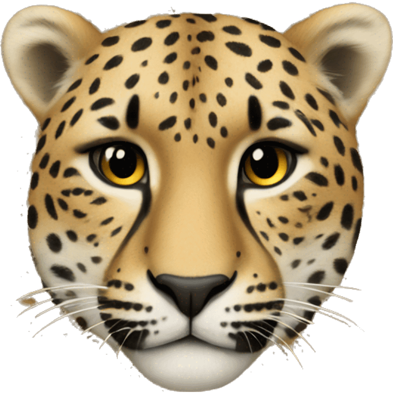 Leopar heart emoji