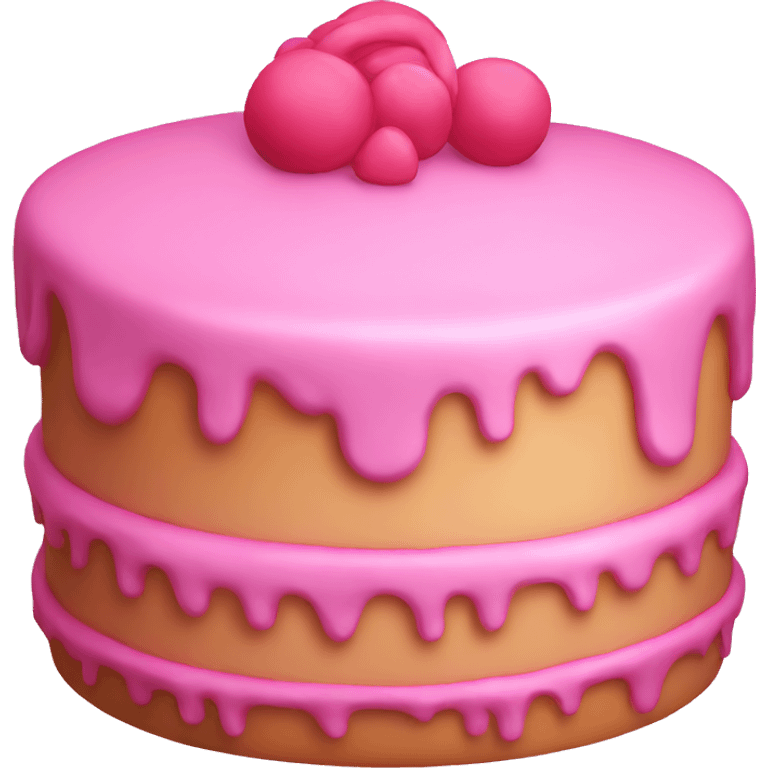 Pink cake emoji