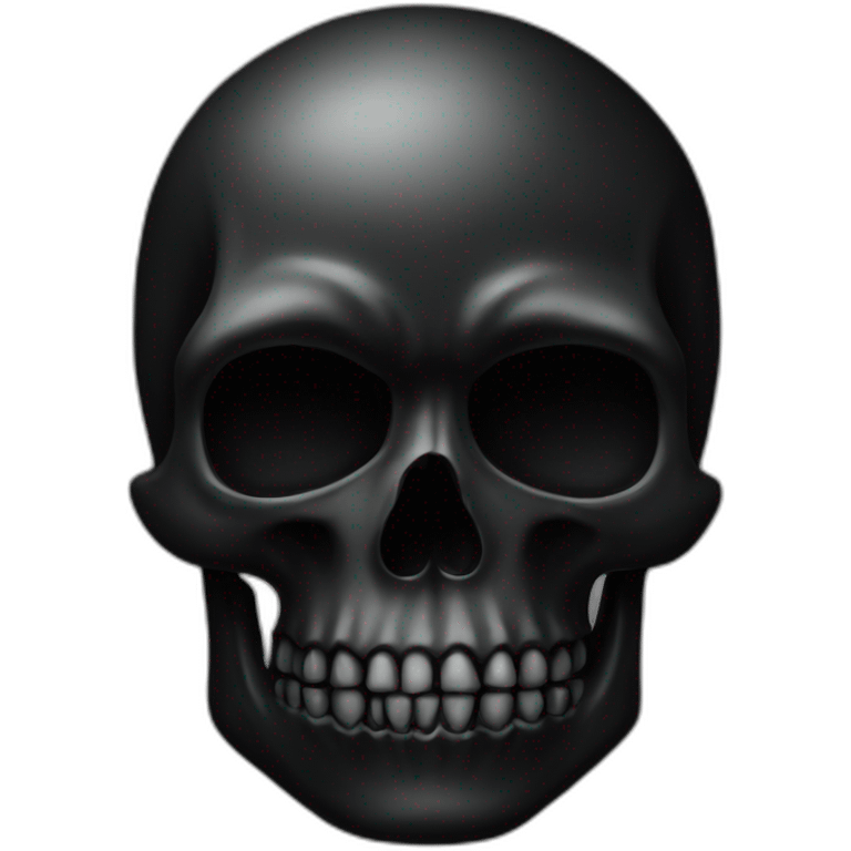 Black skull emoji