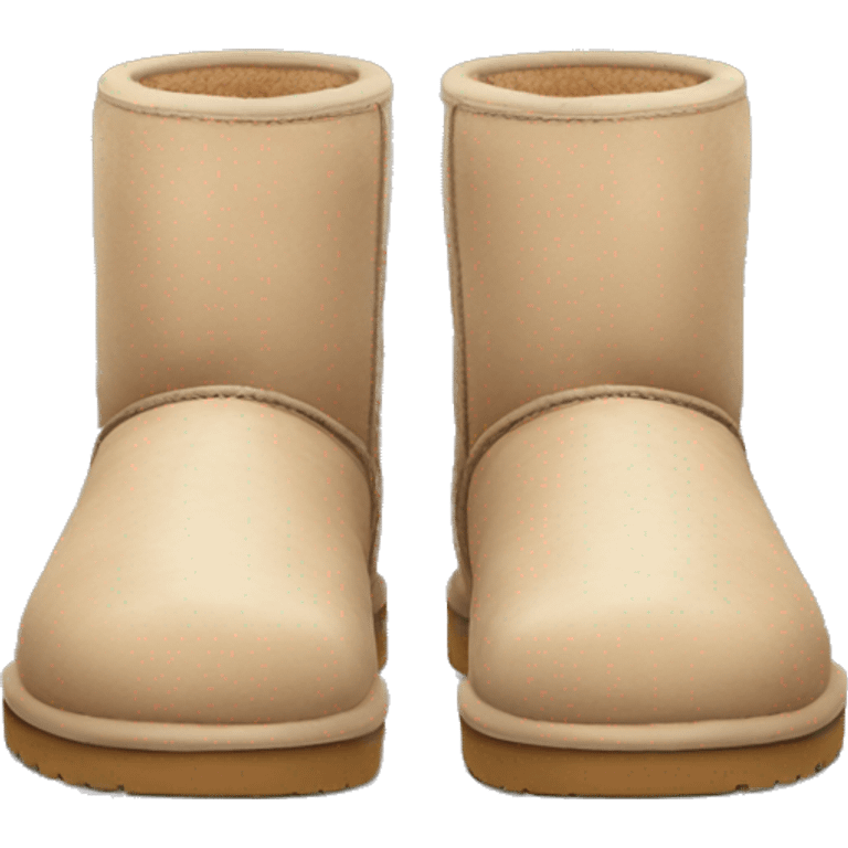 A pair of beige short uggs emoji