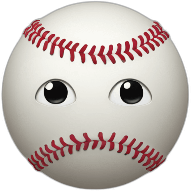 baseball with mustach emoji