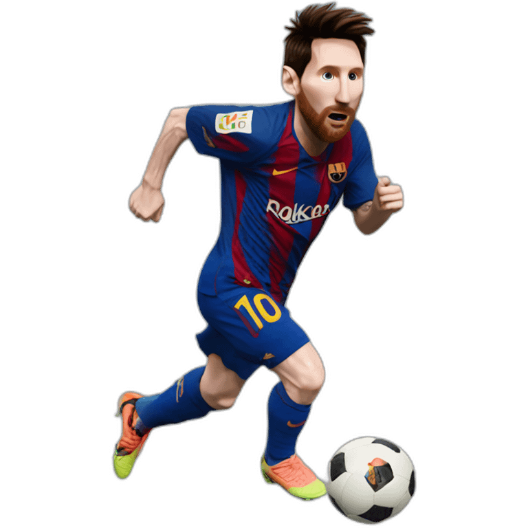 Messi running emoji