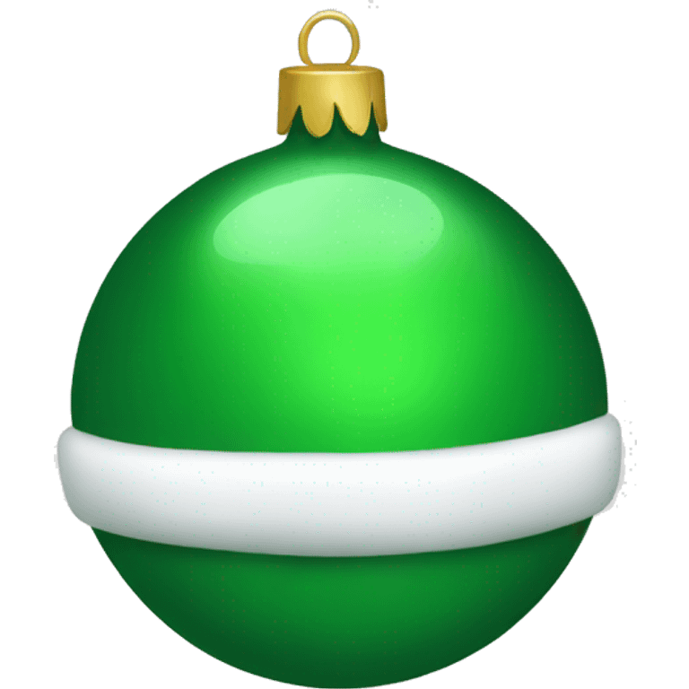 green christmas ball ornament emoji