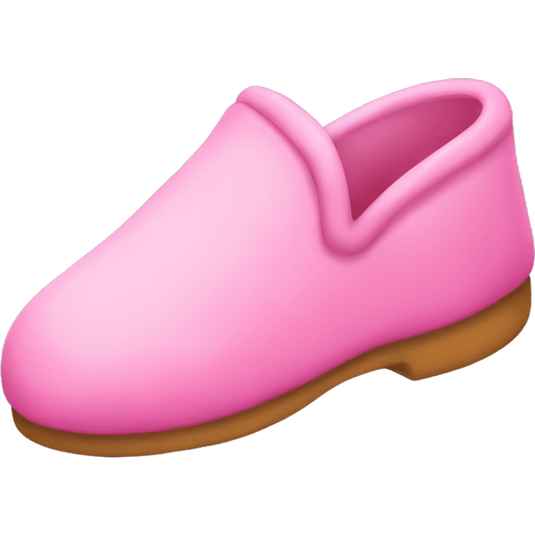 Des chaussons roses emoji