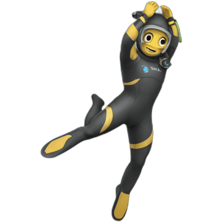 A full body diver emoji