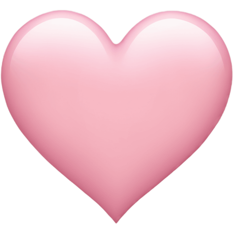 Light pink heart  emoji