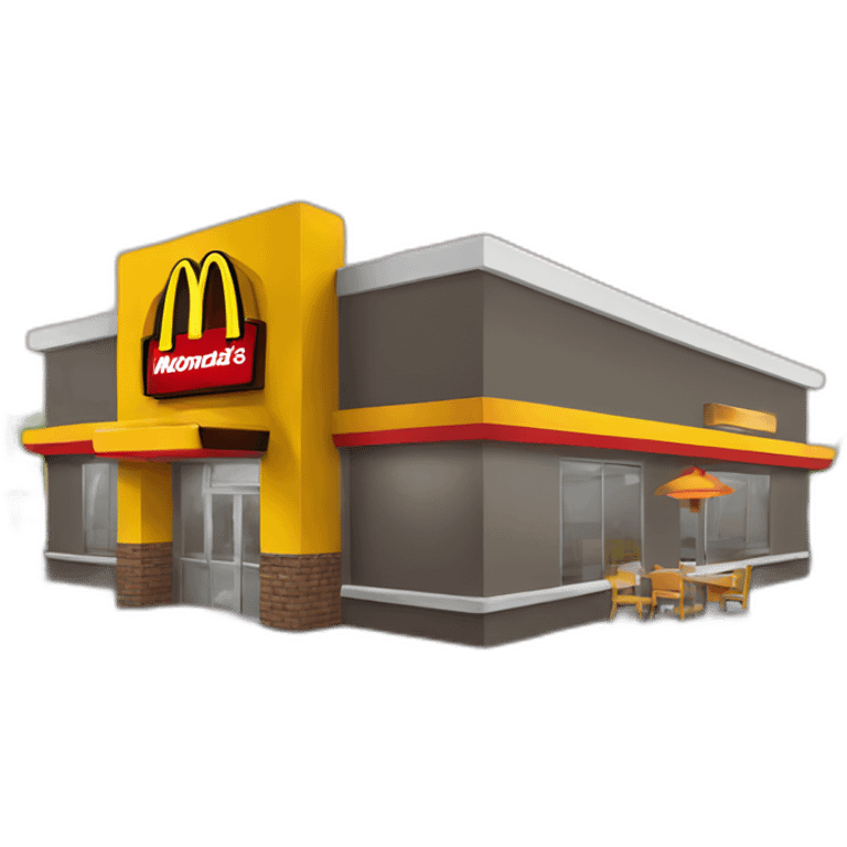 McDonalds restaurant  emoji