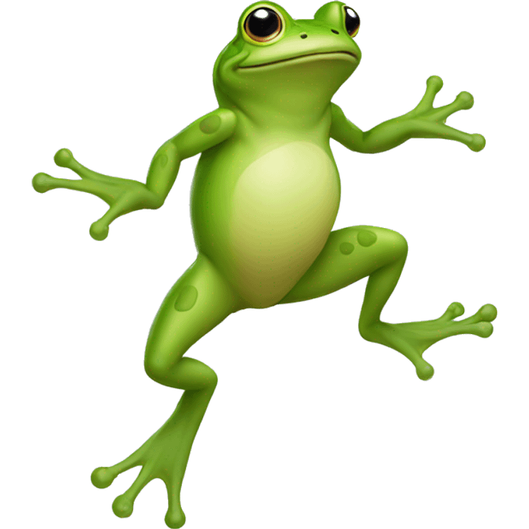 frog bouncing emoji