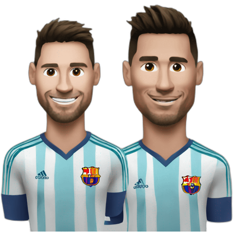 Messi sur Ronaldo emoji